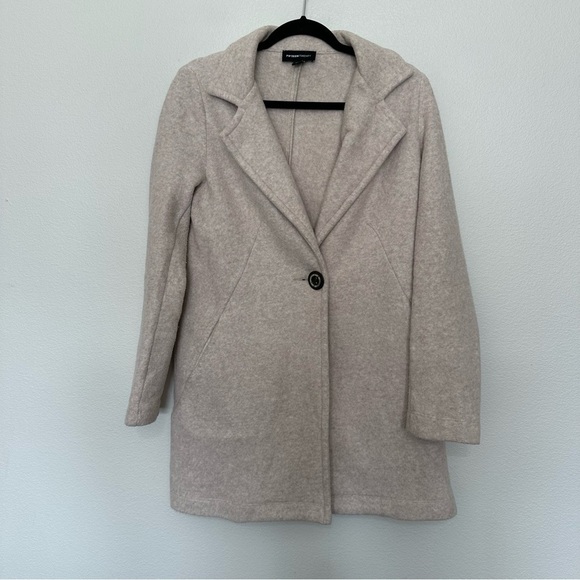 Fifteen twenty womens single button fleece peacoat heather oatmeal cream size XS - Picture 1 of 3
